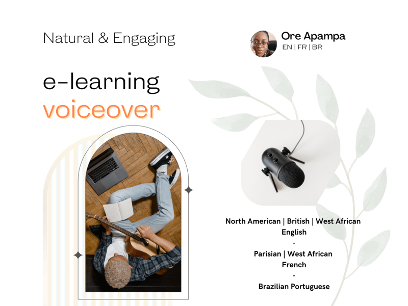 E-learning Voiceover in a Transatlantic or North American Accent