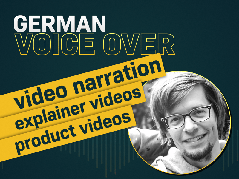 A conversational, engaging voice for your video (male german)