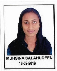 Profile photo for MUHSINA SALAHUDEEN