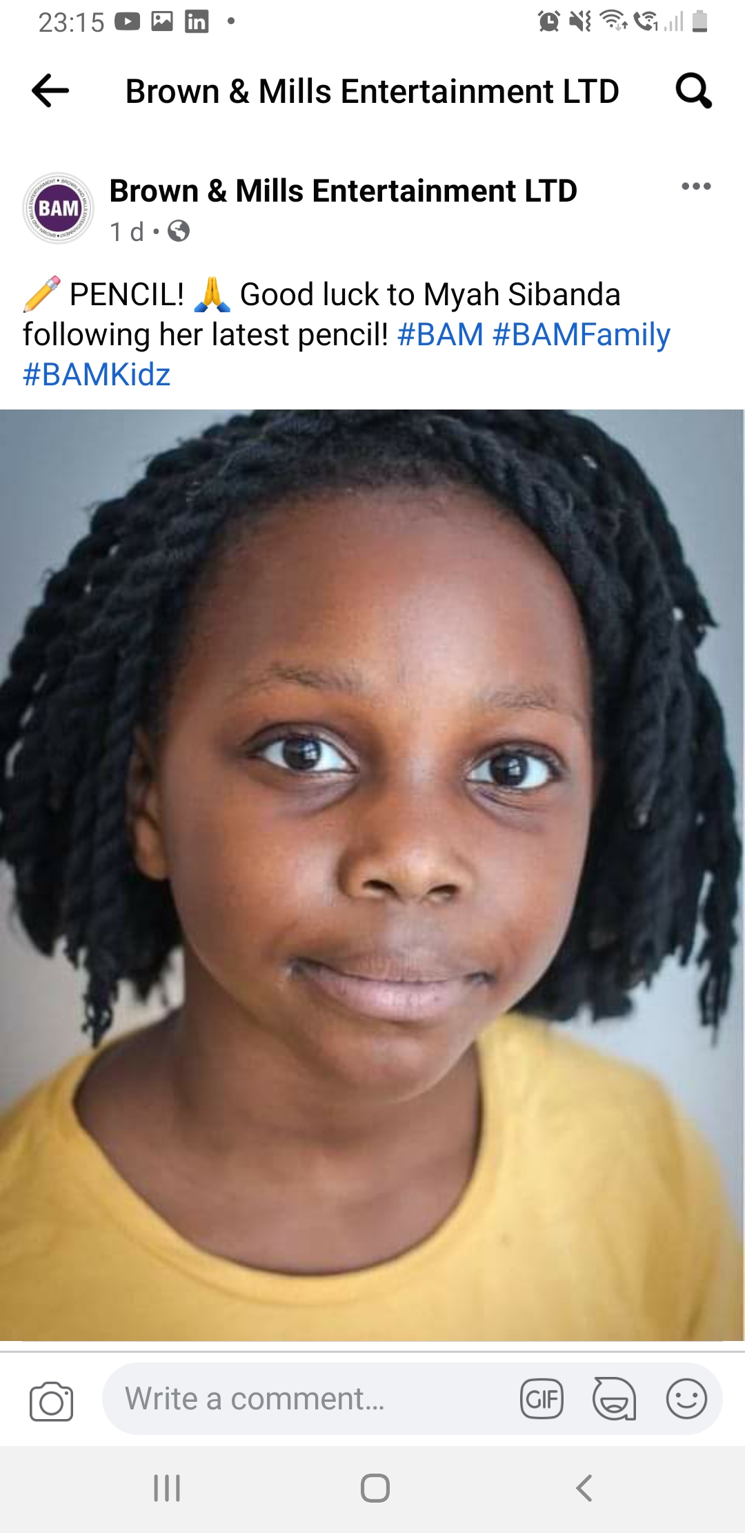 Profile photo for Myah Rae Sibanda