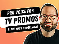Exciting, Engaging Television Promo Voiceover Banner Image