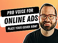 Professional American Male Voice Over in English Banner Image