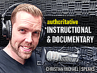 Clear, commanding male narration for instructional and documentary content Banner Image
