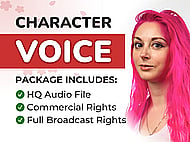 A Unique, Female Voice Over for Your Animation or Video Game Character Banner Image