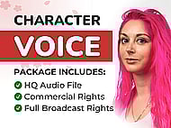 A Unique, Female Voice Over for Your Animation or Video Game Character Banner Image