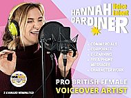 A Professionally Recorded & Edited, British Female Voiceover Banner Image
