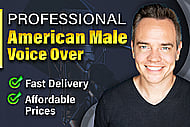 Professional North American Male Radio Ad Banner Image