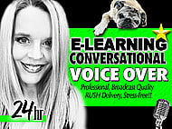 A Conversational, Friendly, Humorous eLearning Voice Over Banner Image