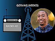 African-American, Deep, Announcer or Conversational Voice for your Radio Ad Banner Image