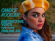Slightly Raspy Authentic and Relatable Voice for Your Online Ad Banner Image
