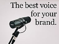 Professional, Warm, and Engaging Voice Over to match your Brand Banner Image