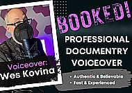 Top-Rated - Professional Documentary Voice Over For Your Project Banner Image