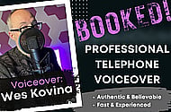Top-Rated - Professional Telephone Voice Over For Your Project Banner Image