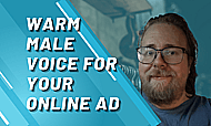 Friendly, Warm Voice Over for Your Online Ad Banner Image