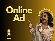 A Genuine, Relatable, Conversational Voice Over for Your Online Ad Banner Image