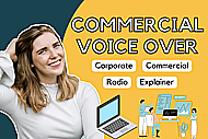 Natural, confident and friendly voice over for your ad Banner Image