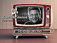 A dynamic, friendly, conversational voiceover for your TV ad Banner Image