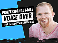 A Professional Male Voice Over for Your Online Commercial and Advertisement Banner Image