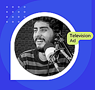 A Professional, Energetic Voice-Over for Your Television Ad Banner Image