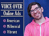 Youthful, Millennial, American Voice Over for Your Ad Banner Image