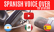 Just The Perfect Voice Over for Your Youtube Channel in Spanish Banner Image
