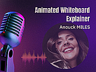 A natural, engaging voice over for your Whiteboard explainer Banner Image