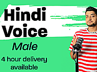 A Professional Hindi Voice Over Banner Image