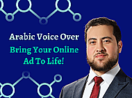Authentic & Conversational Arabic voice over for your Ad Banner Image