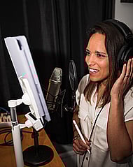 British Female with youthful, cool, fresh sound for your 15" TV Ad Banner Image