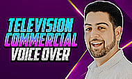 Cool Natural Friendly Young Male Voice Over for Television Commercial Ad Banner Image
