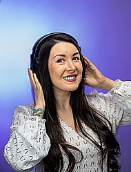 IVR/Telephone: Youthful, energetic, engaging female voice over Banner Image