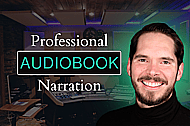 Warm, Professional Audiobook Narration Banner Image