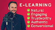 Trustable, natural, non-distracting, professional voice for elearnings Banner Image
