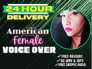 Pro American Female Commercial Voiceover Banner Image