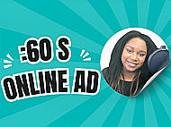 Your :60 Online Ad with a Energetic Friendly and Conversational Voice Banner Image