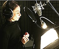 An award winning voice actress with a Studiobricks home studio Banner Image