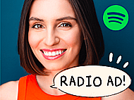 Relatable, Conversational, Friendly Radio/Spotify Ad (up to 60 seconds) Banner Image