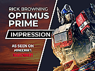Optimus Prime Impression: Deep, Edgy, Trailer, Transformers Banner Image