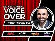 Epic Movie Trailer Voice: Deep, Hype, Promotional Banner Image