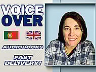 A portuguese or english audiobook with an easy-to-listen-to voice Banner Image