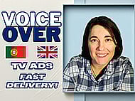 A portuguese or english Engaging Voice for Your Television Ad Banner Image