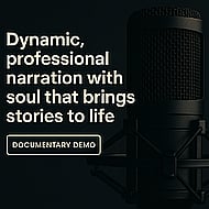 Dynamic, professional narration with soul that brings stories to life. Banner Image