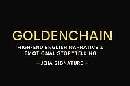 GoldenChain – Premium Cinematic English Voiceover: Warm · Clear · Emotional Banner Image