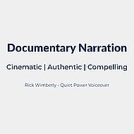 Documentary Narration – Quiet Power Storytelling Banner Image