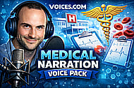Broadcast Quality Narration of your medical scripts Banner Image