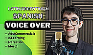 Male Voice Over in Latin American Neutral Spanish for e-learning Banner Image