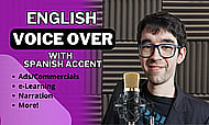 English Male Voice Over with Latin American Spanish accent for Ads Banner Image