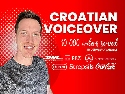 Croatian Voice over within 24h
