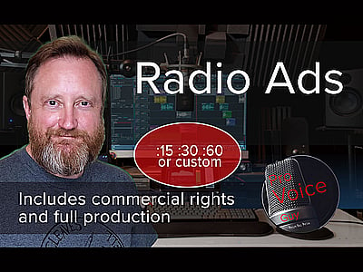 A fully produced radio or internet ad using my American male voice