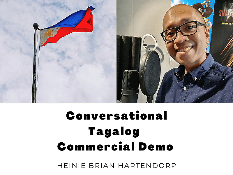 Friendly, Natural Tagalog Conversation for Radio Commercials